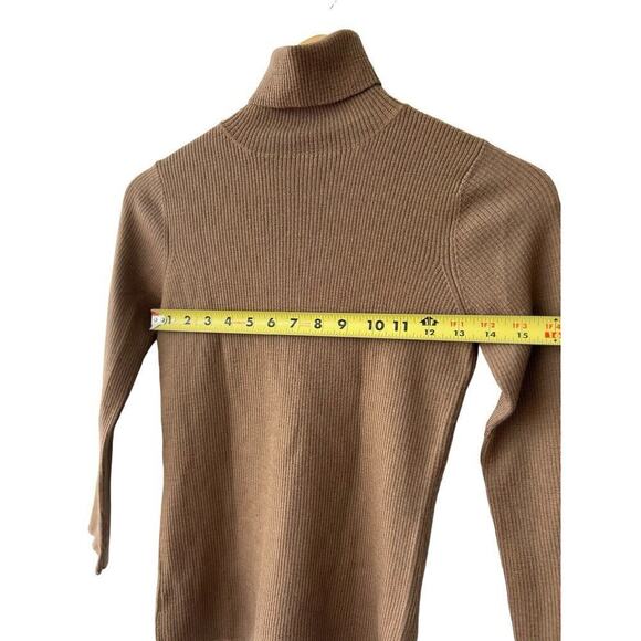 Comme Ca Turtleneck Brown Size 11 Small Women - Picture 9 of 11